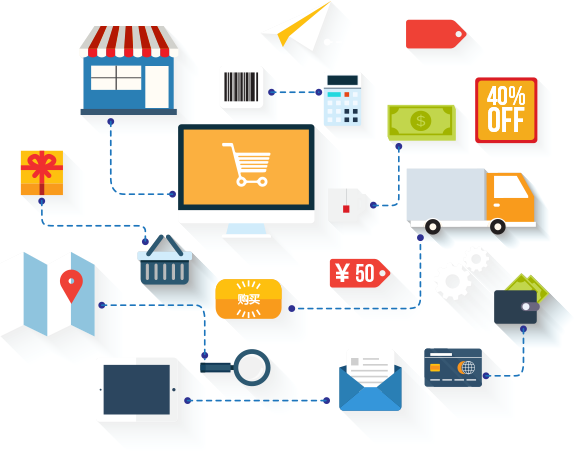 強大(dà)而完善的(de)電(diàn)商管理(lǐ)功能(néng)引爆成交量